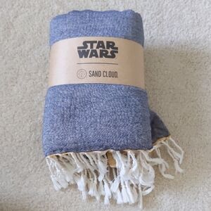 Disney Star Wars Sand cloud Mandalorian Organic Cotton Blanket - Blue and Tan